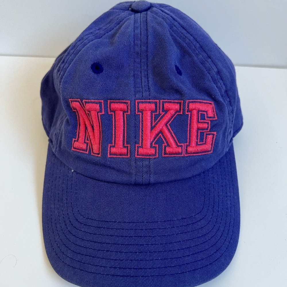 Nike Purple Spell Out Adjustable Dad Hat Cotton Cap